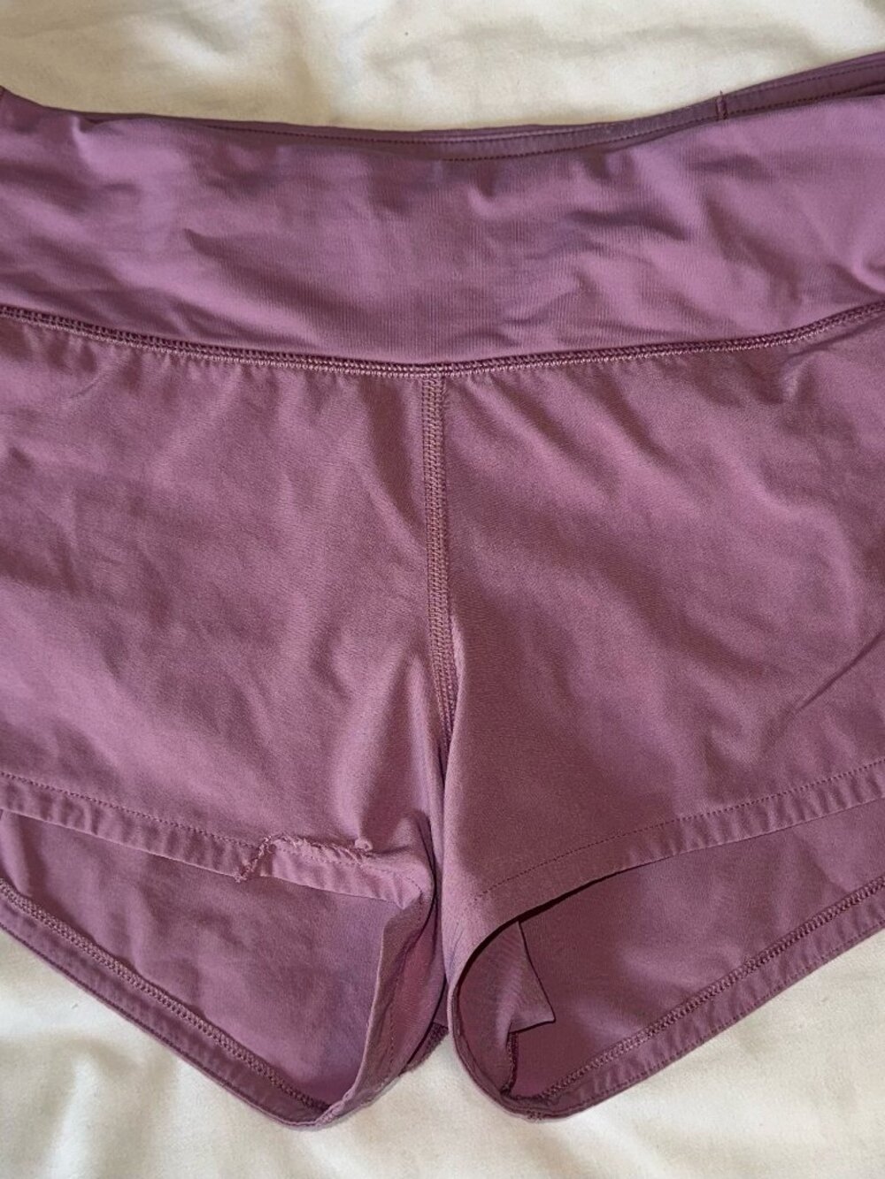 Purple Lululemon Speed Up Shorts